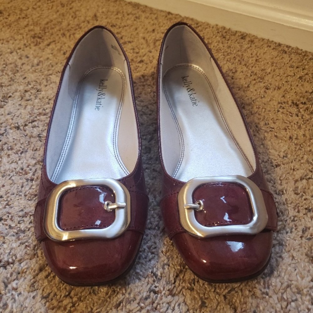 Cranberry red patent shoes 8W